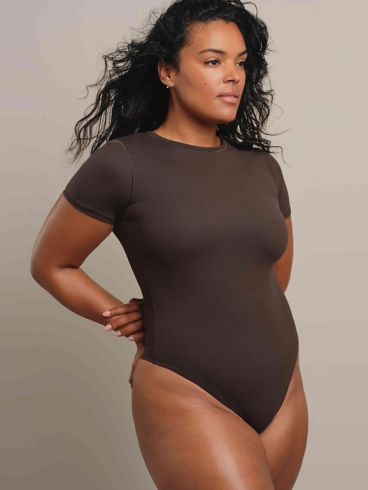 Image number 1 showing, BodyMove Short Sleeve Crew Bodysuit