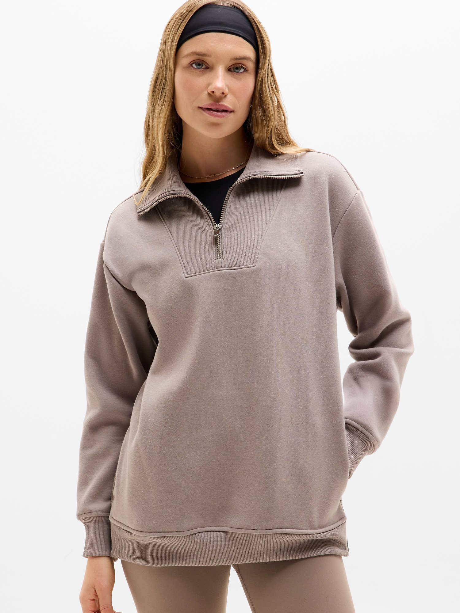 Athleta Cozy Karma 1/2 Zip Sweatshirt