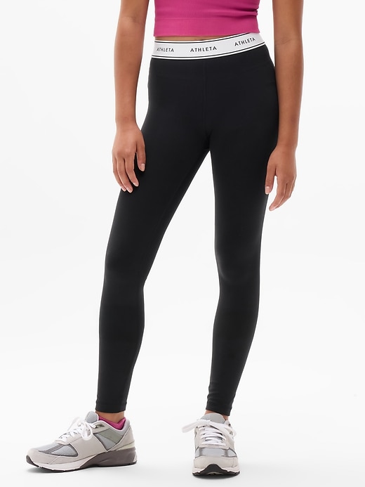 Image number 2 showing, Athleta Girl High Rise Logo Chit Chat Legging
