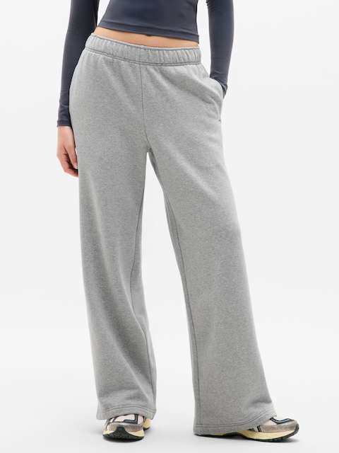 Forever Fleece Wide Leg - Grey Heather
