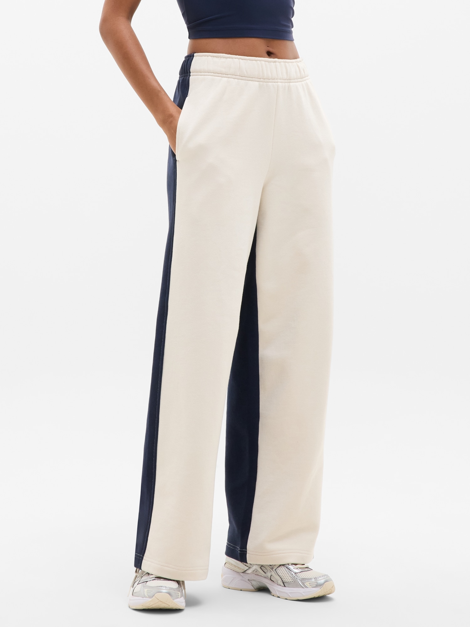 Athleta Forever Fleece Wide Leg In Multi