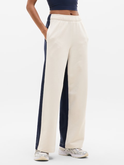 Forever Fleece Wide Leg - Bone/Navy