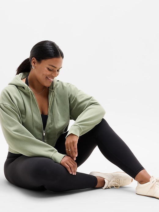 Image number 5 showing, Forever Fleece Crop Full Zip