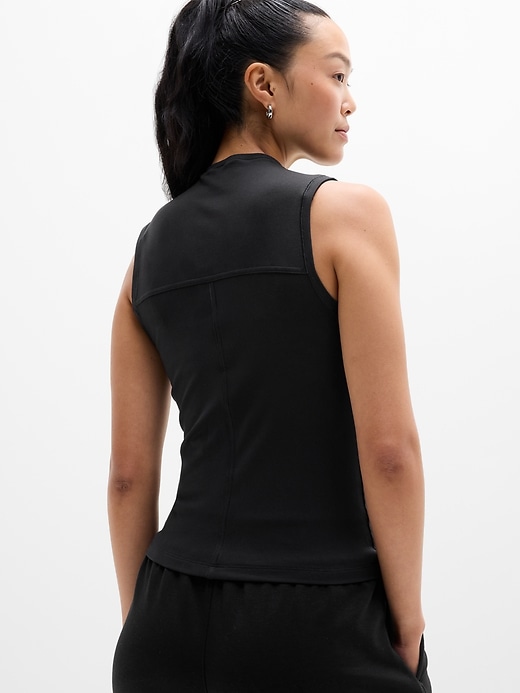 Image number 5 showing, Signature Rib Mock Neck Tank