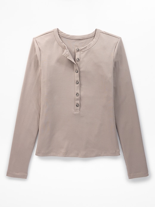 Image number 3 showing, Signature Rib Long Sleeve Henley Top