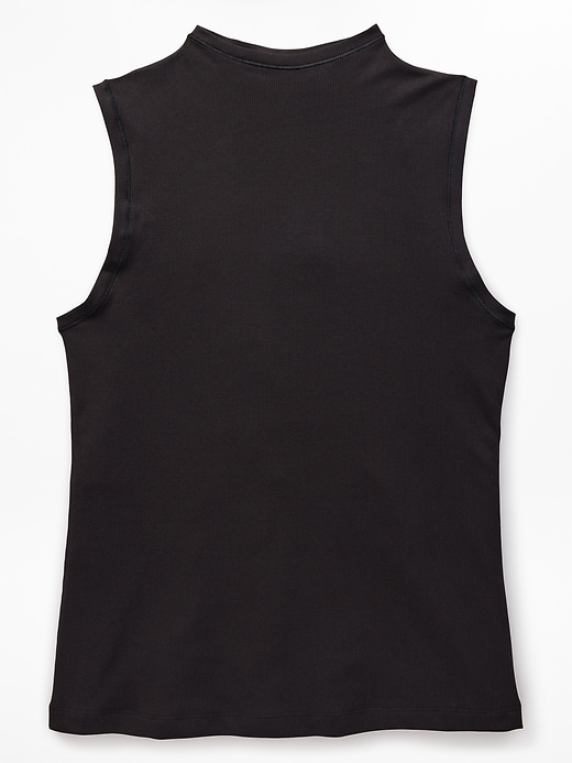 Image number 3 showing, Signature Rib Mock Neck Tank