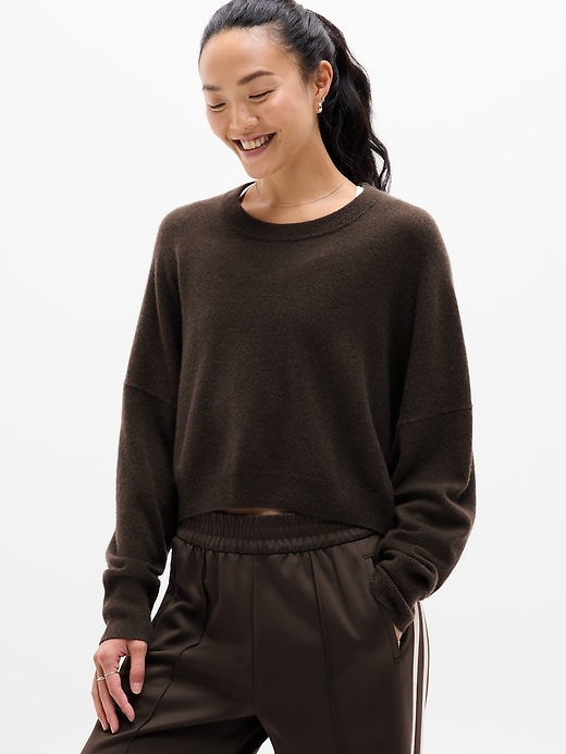 Image number 1 showing, Luxe Wool Cashmere Crew Sweater