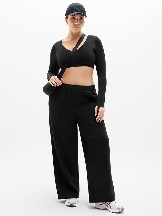 Image number 5 showing, Forever Fleece Wide Leg