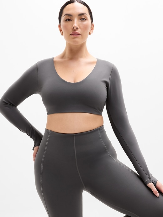 Image number 1 showing, Transcend Scoop Crop Top