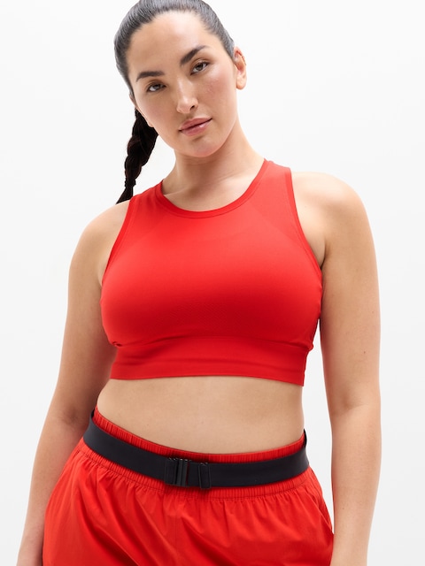 Momentum Flex Ultra Crop Tank - Cardinal