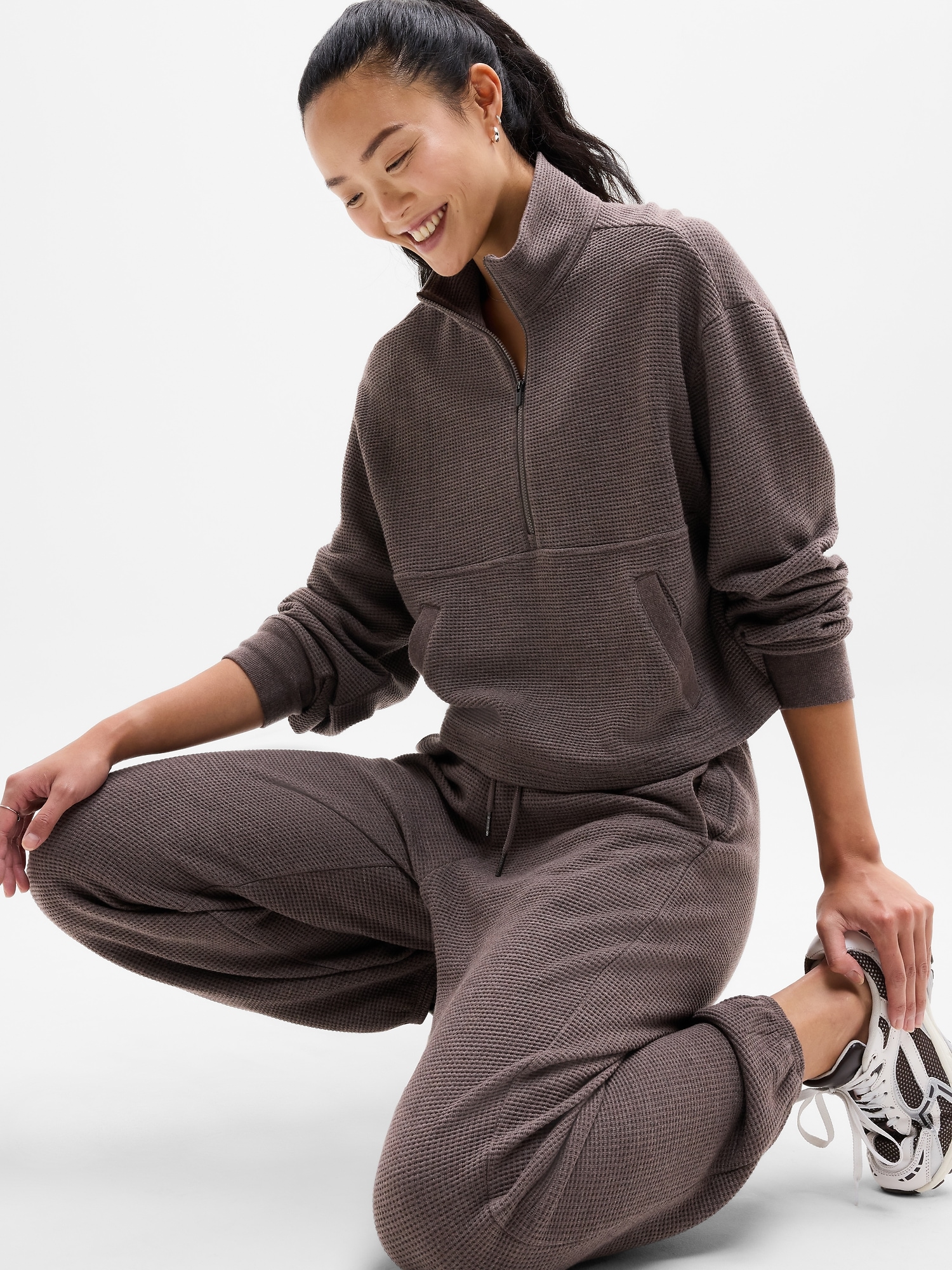 Tranquil Waffle 1/2 Zip Sweatshirt