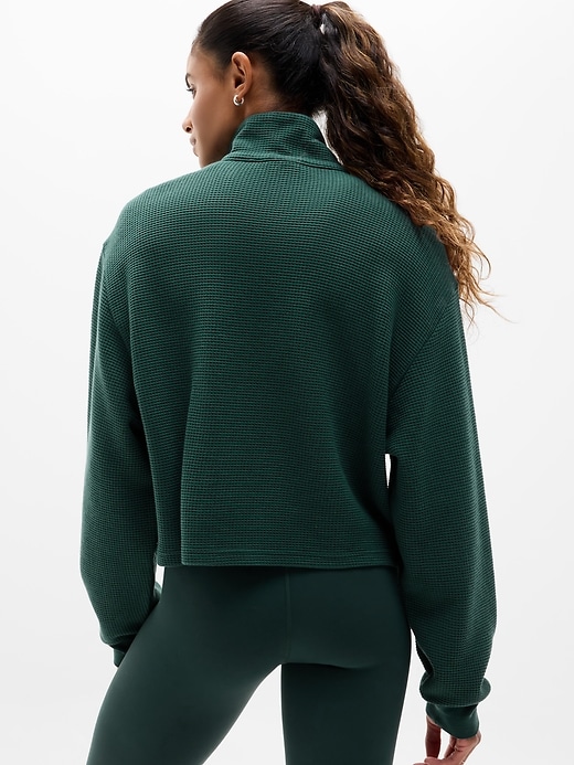 Image number 3 showing, Tranquil Waffle 1/2 Zip Sweatshirt