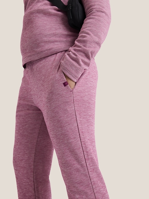 Image number 2 showing, Athleta Girl Low Rise Cozy Rib Flare Jogger