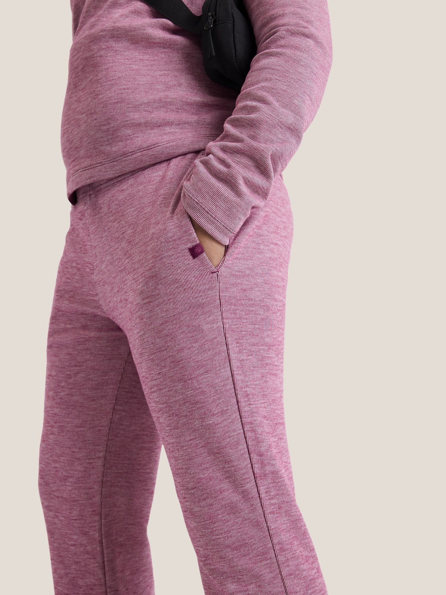 Athleta Girl Low Rise Cozy Rib Flare Jogger