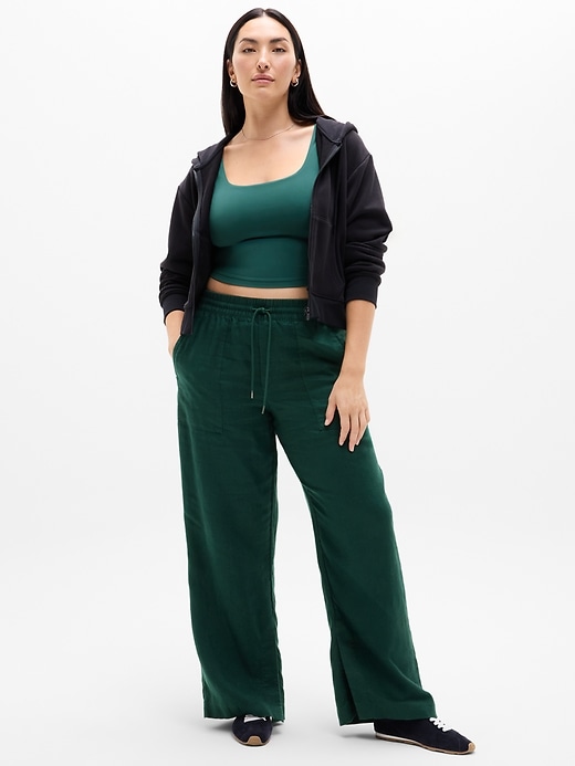 Image number 7 showing, Retreat Linen High Rise Wide Leg Pant