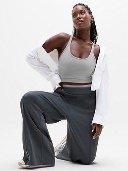 Intention Crop Bra A-C - Gray - image 2