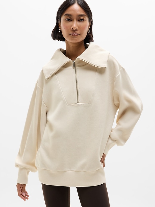 Image number 2 showing, Ottoman Rib 1/4 Zip Sweatshirt