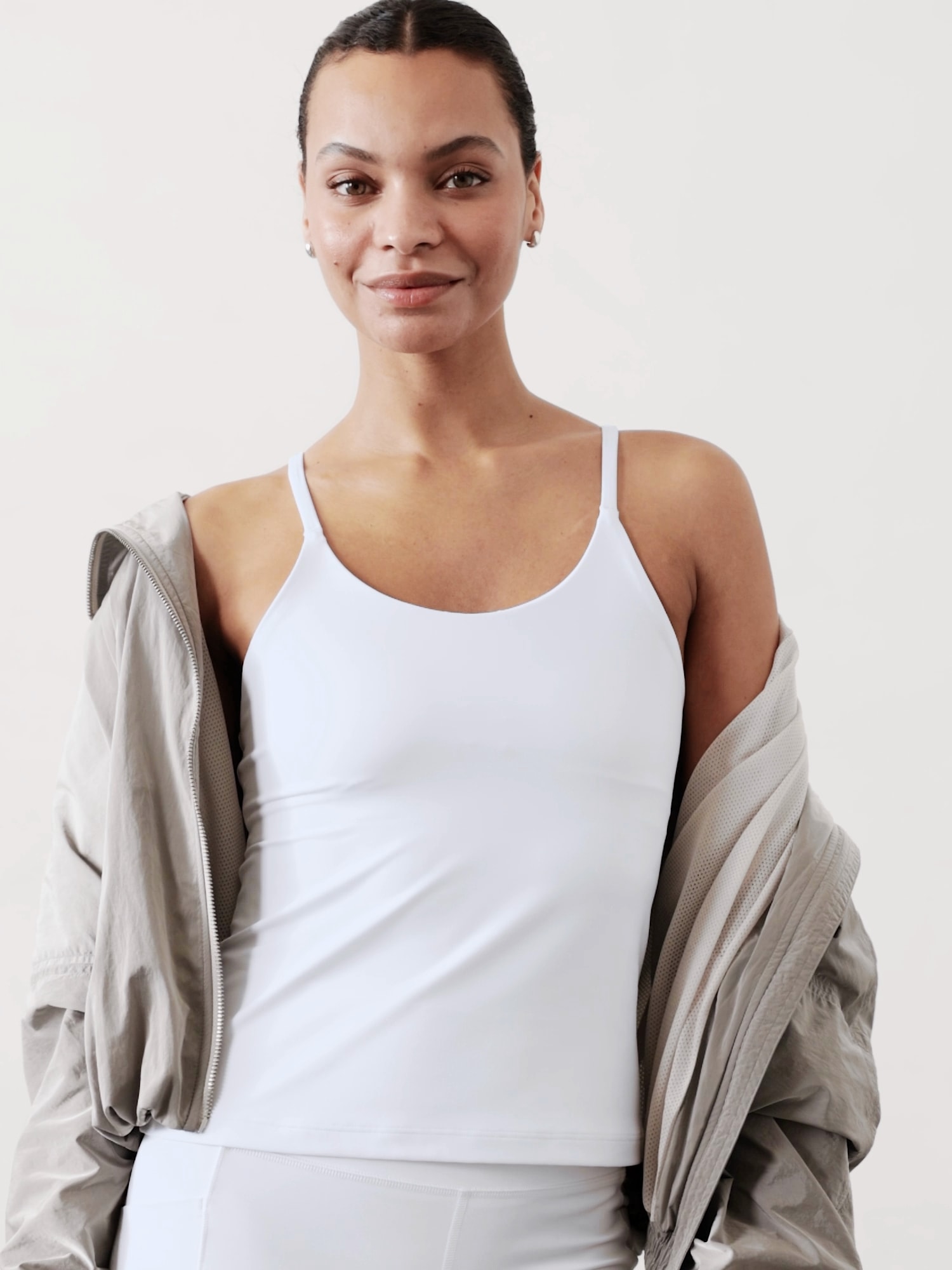 Transcend Scoop Built-In Bra Tank A-C