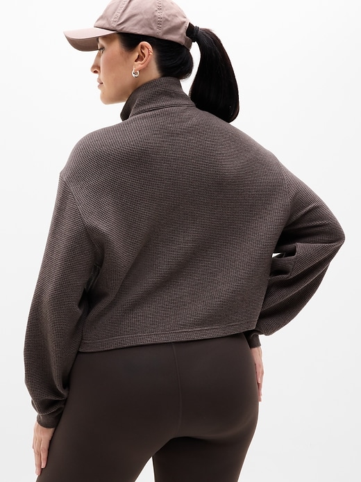 Image number 2 showing, Tranquil Waffle 1/2 Zip Sweatshirt