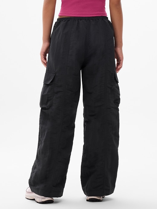 Image number 3 showing, Athleta Girl Woven Cargo Wide Leg Pant