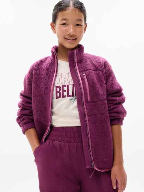 Athleta Girl Cozy Hour Jacket - Plum