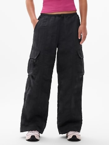 Athleta Girl Woven Cargo Wide Leg Pant