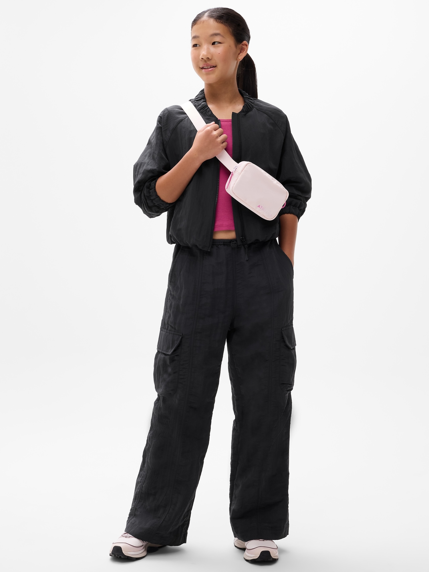 Athleta Girl Woven Cargo Wide Leg Pant