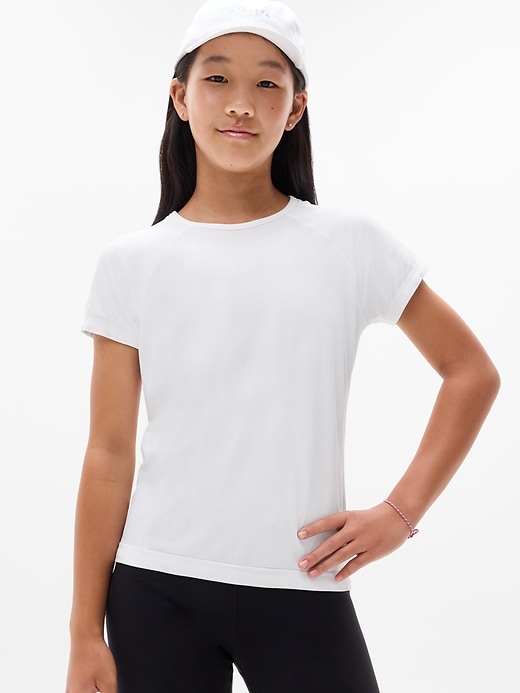 Image number 1 showing, Athleta Girl Power Up Seamless Regular Length Tee