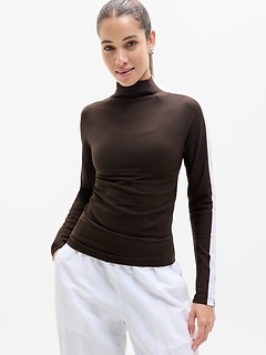 Renew Seamless Mock Neck Top