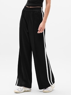 Tempo Mid Rise Wide Leg Track Pant