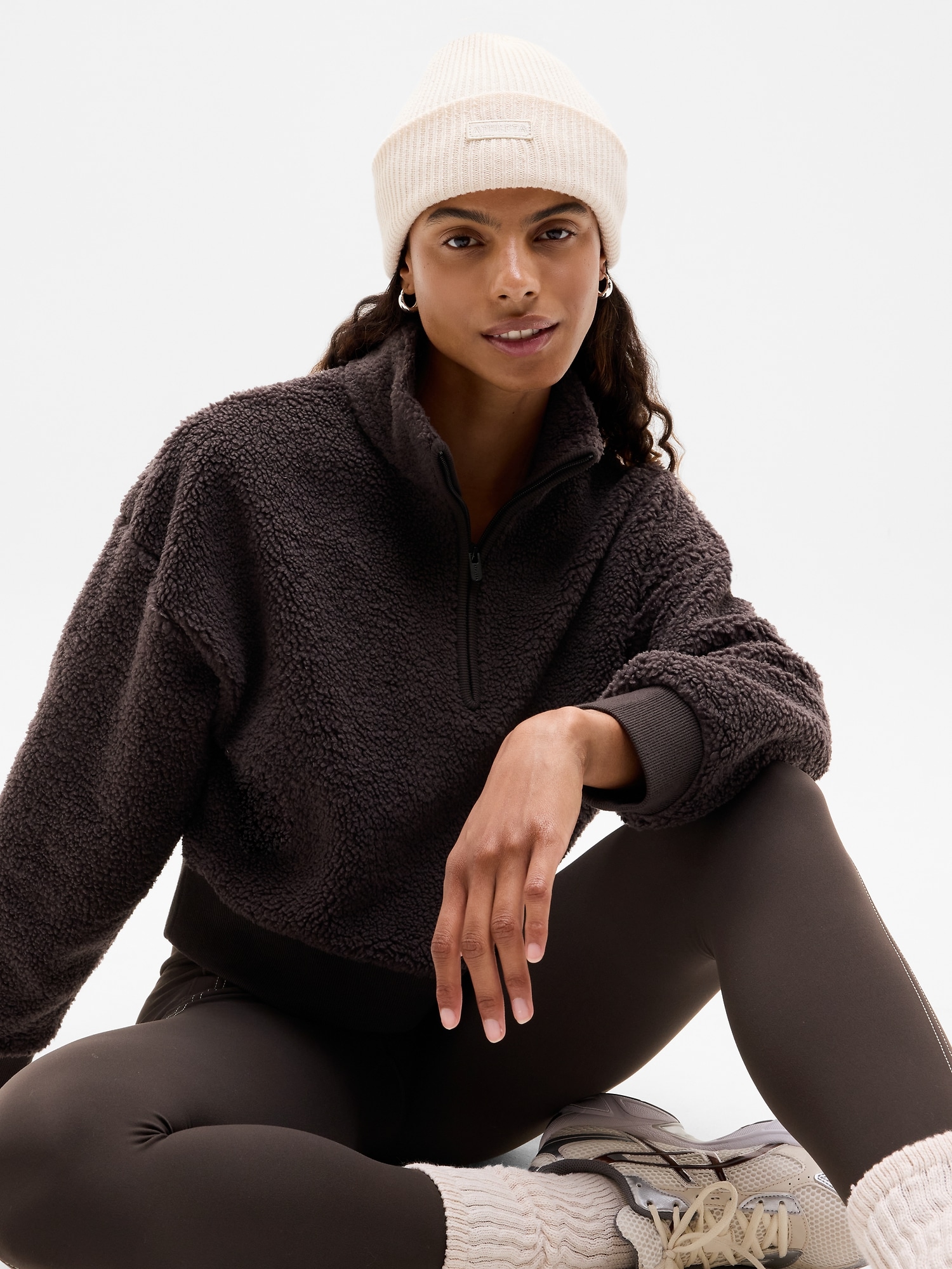 Athleta Upslope Beanie In Neutral
