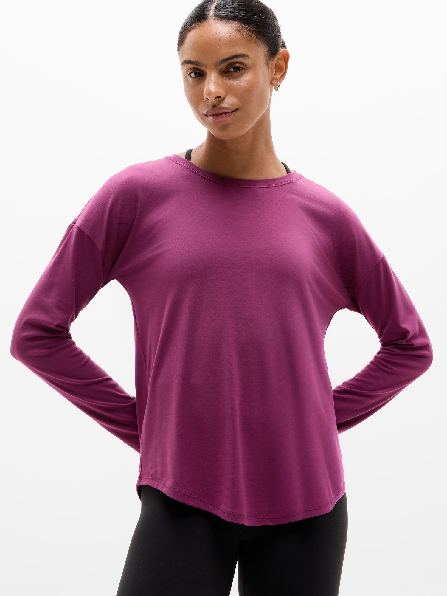 Athleta Move With Ease Top In Purple