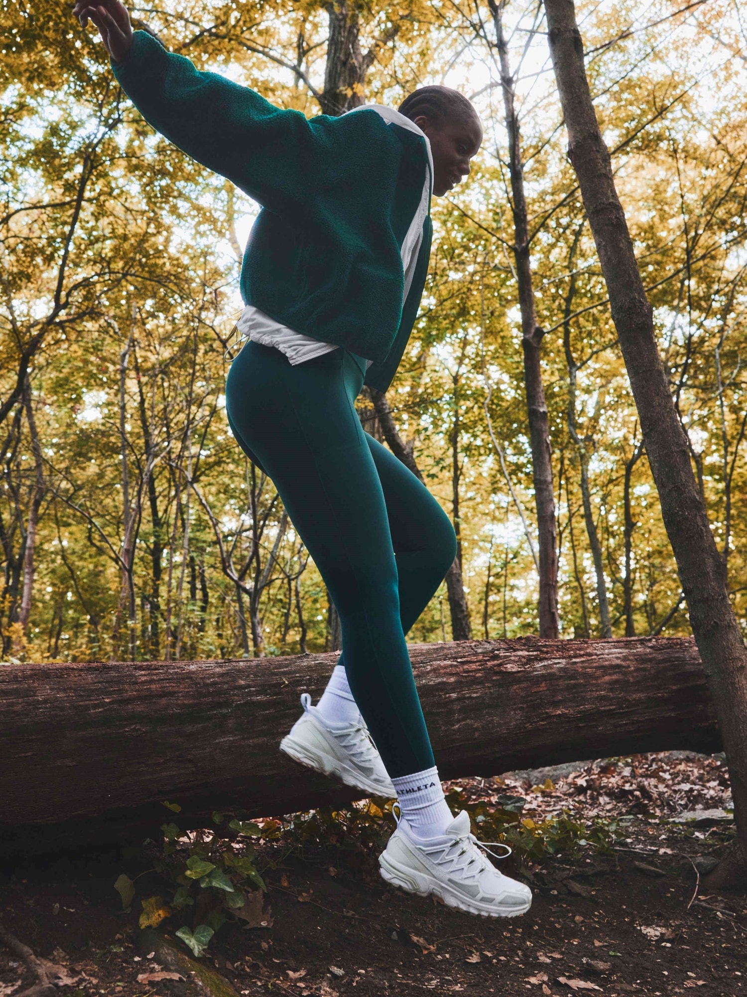 Athleta Salutation Stash High Rise Legging In Green