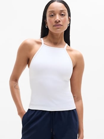 Signature Rib Built In Bra Tank