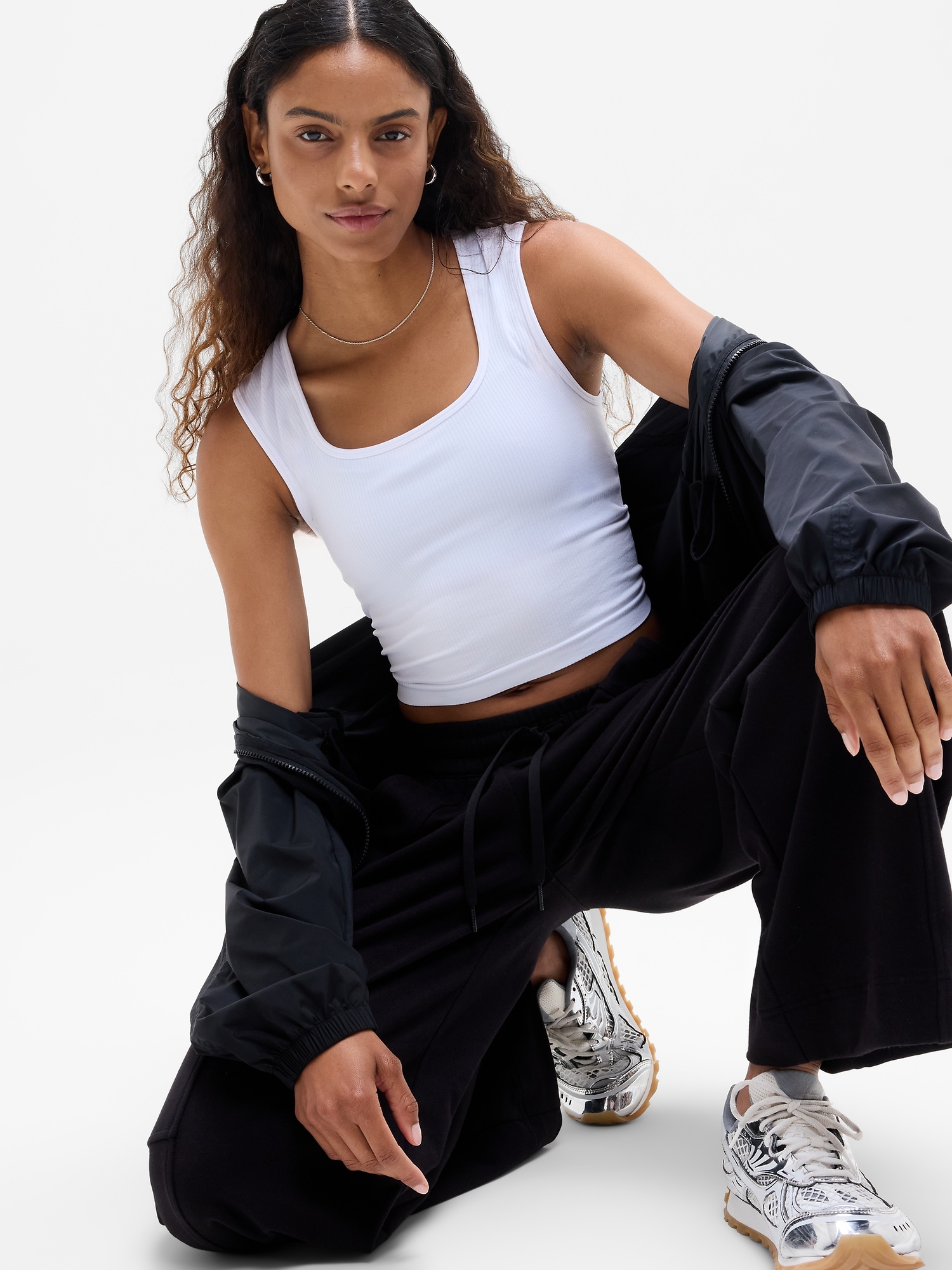 Renew Seamless Square Neck Crop Tank