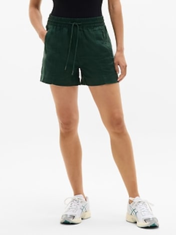 Retreat Linen Mid Rise 4" Short