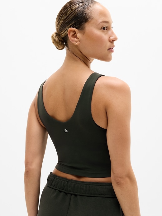 Image number 6 showing, Transcend V-Neck Crop Sports Bra D-DD