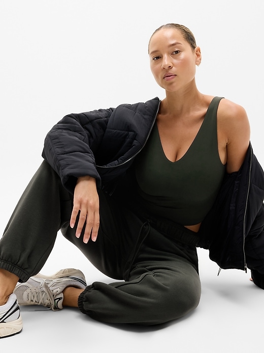 Image number 5 showing, Transcend V-Neck Crop Sports Bra D-DD