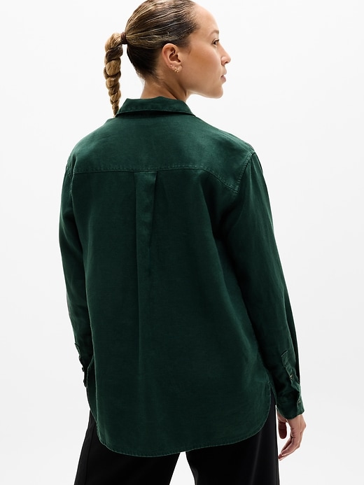 Image number 3 showing, Retreat Linen Top
