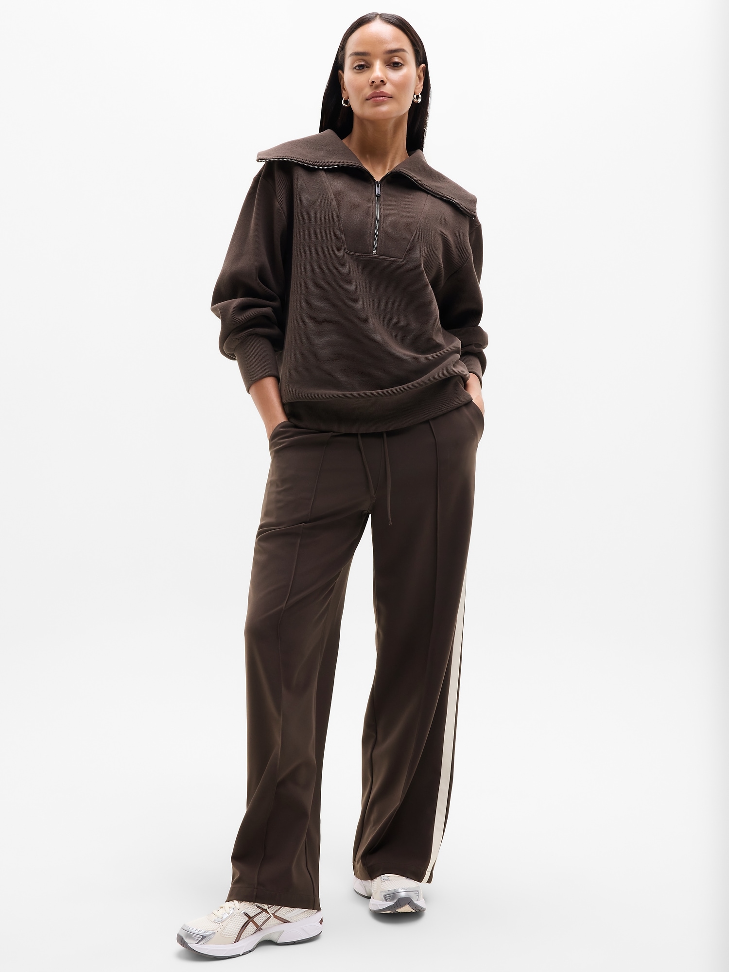 Ottoman Rib 1/4 Zip Sweatshirt