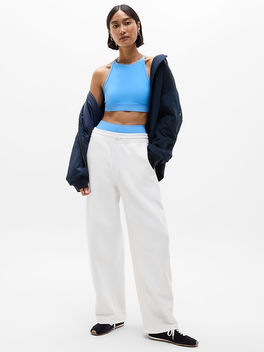 Image number 5 showing, Forever Fleece Mid Rise Barrel Pant