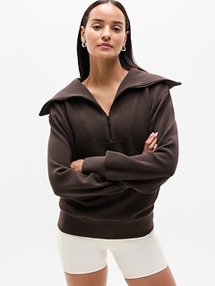 Ottoman Rib 1/4 Zip Sweatshirt