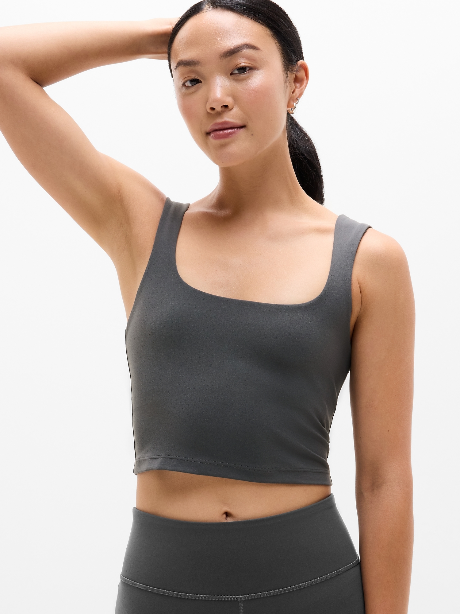 Transcend Square Neck Crop Sports Bra A-C