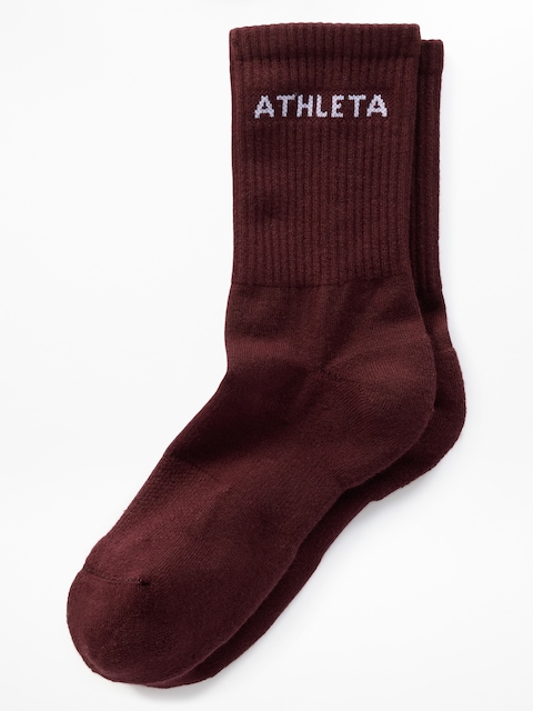 Athleta Everyday Crew Sock - Garnet