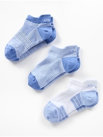 Image number 1 showing, Athleta Girl Everyday Ankle Sock 3-Pack