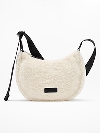 Image number 1 showing, All About Sherpa Mini Crescent Bag