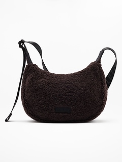 All About Sherpa Mini Crescent Bag