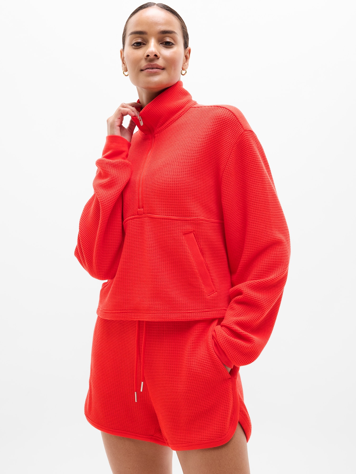 Tranquil Waffle 1/2 Zip Sweatshirt