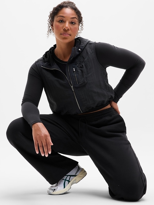 Image number 5 showing, Forever Fleece Mid Rise Barrel Pant