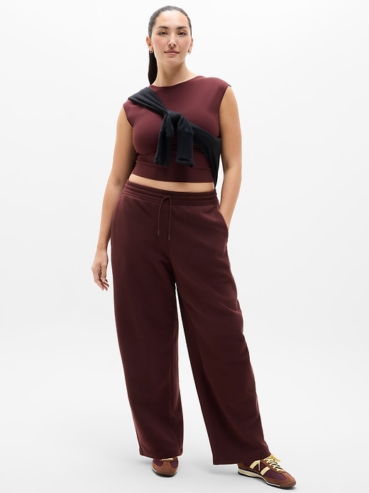 Image number 6 showing, Forever Fleece Mid Rise Barrel Pant